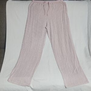 Donna Karan Blush Striped Sleepwear Set Size Small/Med